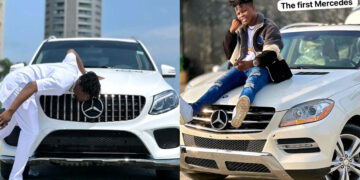 “Oga Amos Stuns Fans: Buys N50 Million Benz SUV and Plans to Gift Old Benz to Lucky Follower”