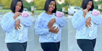 “Whoever Causes us Is a Cursed Person for Life And Whoever Blesses Us is Blessed For Life” Nollywood Actress Ekene Umenwa Perms, as She Steps Out With Her Adorable Daughter