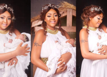 When are you giving us another baby? – Nigerians shower congratulations in advance to Regina Daniels as photo of her carrying a baby surface the internet 