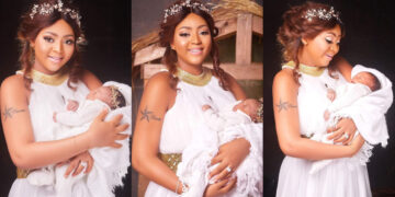 When are you giving us another baby? – Nigerians shower congratulations in advance to Regina Daniels as photo of her carrying a baby surface the internet 