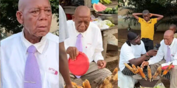 63 years old  University worker goes trends after he was selling roasted corn to carter for His family, revealing his passion and entrepreneurial spirit 