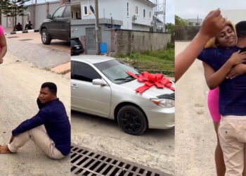 My dreams has comes through, you made me who I am today – fish pie seller Alax Evalsam goes emotional as Nons Miraj gift him a brown new car