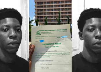 A Nigerian man trends as he celebrates bagging a third class degree after 9 years at Ahmadu Bello University after 
