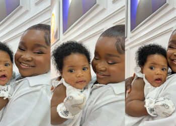 “Is she old enough to born” mix reactions as our talented Nollywood actress, Obio bio post and adorable photos of her and her niece