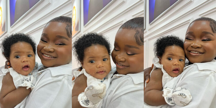 “Is she old enough to born” mix reactions as our talented Nollywood actress, Obio bio post and adorable photos of her and her niece