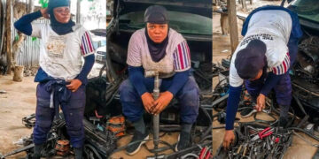 “Today I celebrate myself as a woman of strength, beauty, and grace and today I am my own Woman Crush” – Kogi professional female mechanic says as she celebrate herself