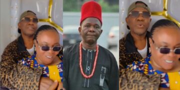 “How will singles survive this harmattan” – 68-year-old actor Chiwetalu Agu shares lovely moment with beloved wife (Video)
