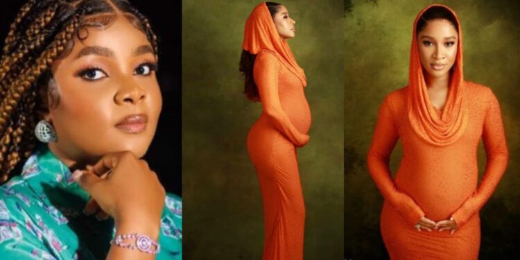 “She Go Give Birth To Twins”- Reactions As Bimbo Ademoye Celebrates Adesua Etomi’s Second Pregnancy