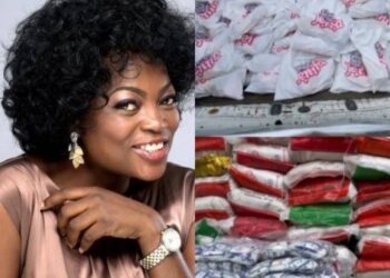 Funke Akindele Brings Joy to Lagos Residents with Food Donation (Video)