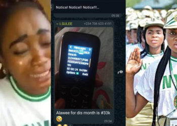 Tears dropping all over Nigeria as Tinubu’s Government Pays NYSC Corps Members N33,000, weeks after Federal Government approved the increase of corps members monthly allowance to N77,000 with effect from July 2024.