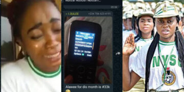 Tears dropping all over Nigeria as Tinubu’s Government Pays NYSC Corps Members N33,000, weeks after Federal Government approved the increase of corps members monthly allowance to N77,000 with effect from July 2024.