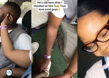 “He’s still here after I cheated on him 7 times love truely exist guys” – Nigerian lady sparks reactions for truely loving her unconditionally.