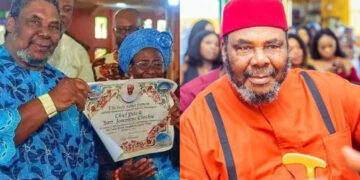 Legendary actor, Pete Edochie and his wife, Mrs Josephine Edochie celebrate their 55th wedding anniversary.