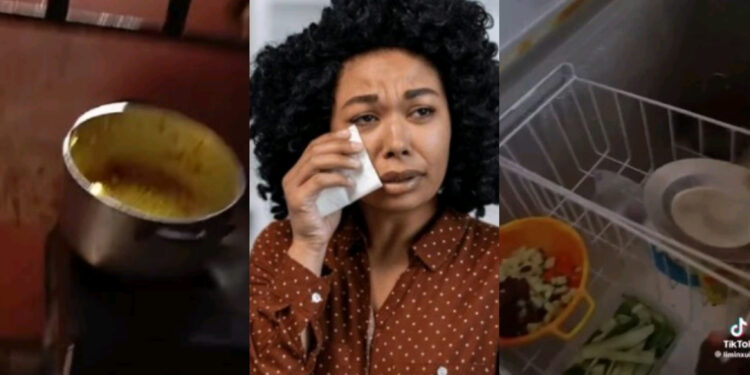 Nigerian Lady cries out after armed robber eats pot of Egusi soup and fried rice while stealing from her home