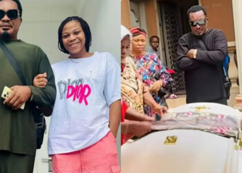 “Goodnight my Angel” Nollywood actor Jerry Amilo finally laid his beloved daughter to rest