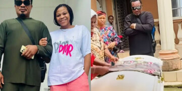 “Goodnight my Angel” Nollywood actor Jerry Amilo finally laid his beloved daughter to rest