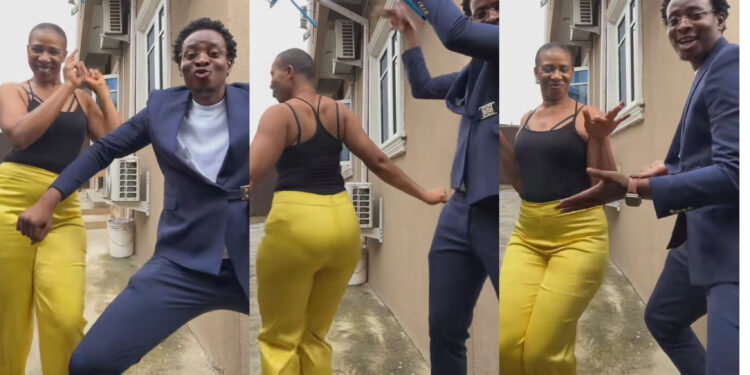 “Afa u need second papa”, hilarious reactions, as Sydney talker and his 52 Years old mother, overjoyed as they show some dancing skills to their fans