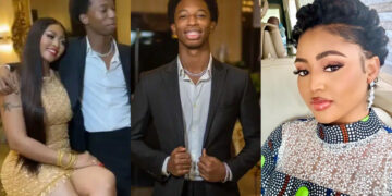 Happy 18th birthday to my adorable big boy. Watching you grow into a handsome, intelligent, compassionate and humble young man gladdens my heart. I pray that God continues to protect and watch over you in Jesus name.Love you  son – Regina Daniels wins hearts as she celebrates her stepson 18th birthday