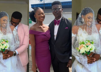 2021 We Met doing bridesmaid and groomsmen, Last weekend We became the latest latest couple in town. – Nigerian man shared his testimony as he encouraged single people not to give up.