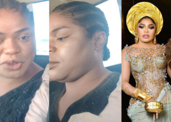 “Since Bob collected that “best dressed female award” he never rest” reaction trails as Photos of Bobrisky after his arrest earlier today at Seme border while attempting to leave Nigeria for Benin Republic surface the internet