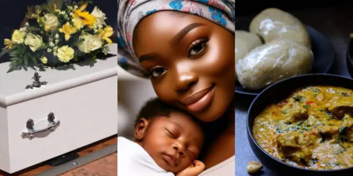“The grandmother’s response was ‘it’s our favorite native soup, so what?” – A Baby with severe allergies passes away after he was fed groundnut soup by his grandma after warnings that he shouldn’t be fed any soup because he was allergic to some ingredients common in soup.