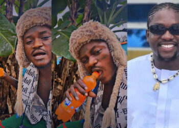 “E con be like say weting Dey happen for nollywood don Dey happen real life” reaction trails as singer Portable apleas the gods with a Fanta because of his ongoing issues with verydarkman