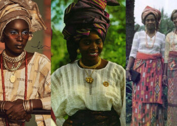 This was how Women were dressing before satan became a tailor – photos of oldskool pattern dressing of women trends