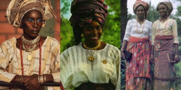 This was how Women were dressing before satan became a tailor – photos of oldskool pattern dressing of women trends