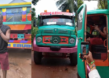 Congratulations trailing as Nigerian Big Boy buys Brown New Tipper Benz after cashing out