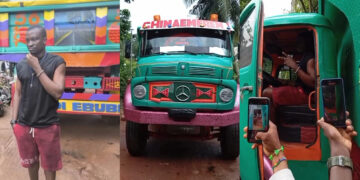 Congratulations trailing as Nigerian Big Boy buys Brown New Tipper Benz after cashing out