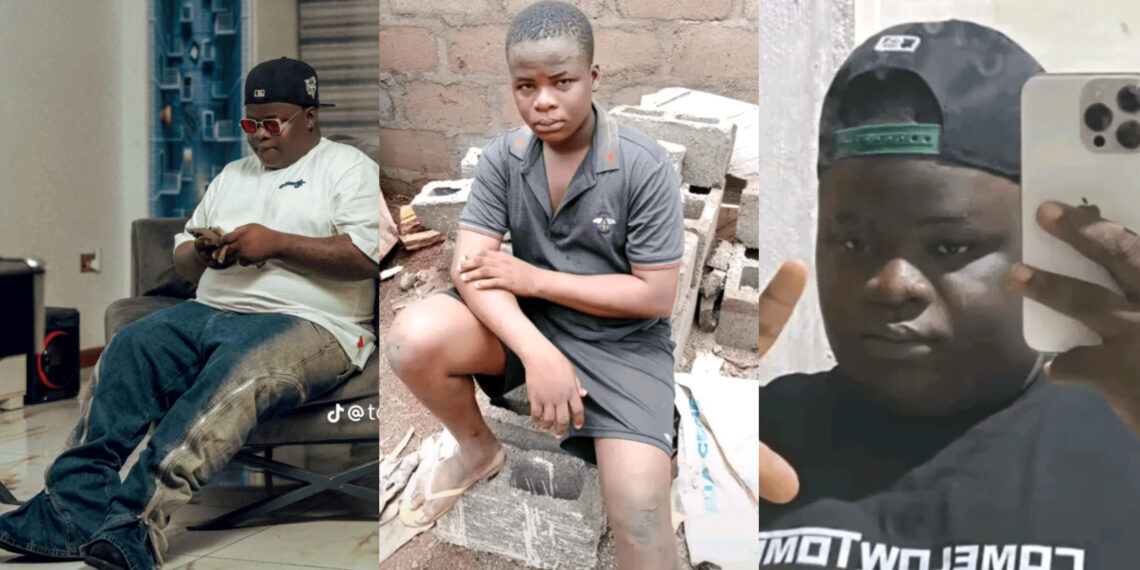 Nigerian man goes viral as he shares his before and after photos of his journey from bricklayer to wealthy billionaire.