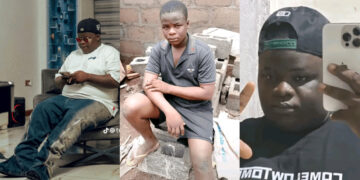 Nigerian man goes viral as he shares his before and after photos of his journey from bricklayer to wealthy billionaire.