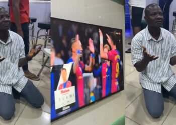 Nigerian man celebrates as he massively wins N10million from sportybet. 