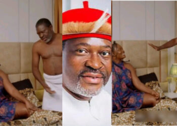 Kanayo. O. Kanayo Looses his coolness on Nollywood Actress Chizzy Alichi Who Wants Him to Wash Her Plate During Bedroom Scene in A Nollywood Movie