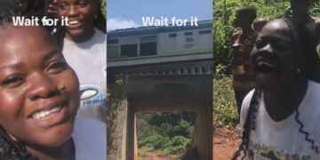 There was jubilation as neighboring villages in Nigeria gathered to watch a moving train for the first time. The video went viral, capturing their excitement and amazement.