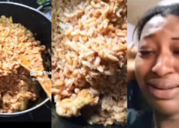 “I only told him I can only cook for myself”-Nigerian Lady in Tears After Failing to Cook Macaroni Properly
