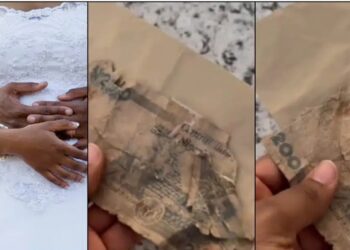 “Better Pray Against It”- Bride Finds Torn N200 Note in Envelope As A Wedding Gift