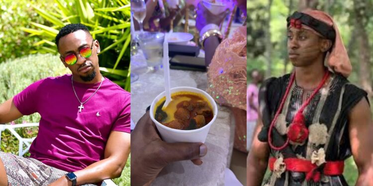“Na T-Pain Season We Dey”- BBNaija’s Saga Laments Over “Mini Amala” Served at Wedding