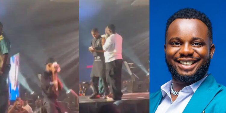 “His pastor was right when he said, this year was his year”- Food Server Receives N2M and 2 Plots of Land at Sabinus’ Show