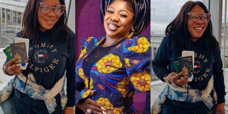 “To get dual citizenship na by grace”- Nollywood Actress Esther Kalejaye Celebrates Canadian Citizenship