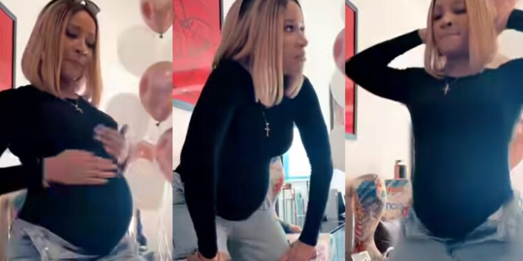 “How pregnancy can look so good in a human”- Adesua Etomi’s Baby Bump Dance Steals the Show (Video)