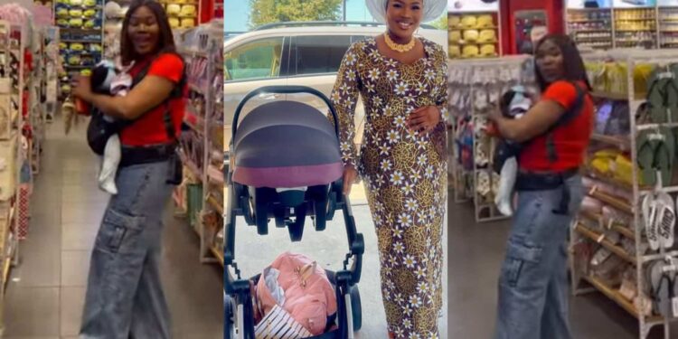 “Happy 3 Month Birthday To My Sunshine”- Debbie Shokoya Takes 3-Month-Old Daughter on Shopping Spree (Video)