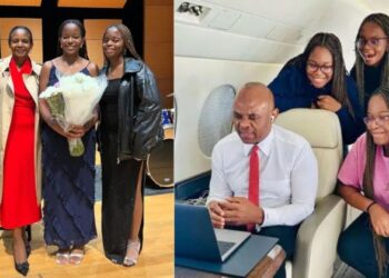 “They are so beautiful”- Billionaire Tony Elumelu celebrates his triplets on 18th birthday, leaving many gushing online