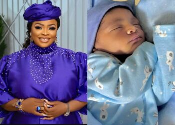 Actress Dayo Amusa Melts Hearts with First Photo of Newborn Son, Oluwafirewamiri