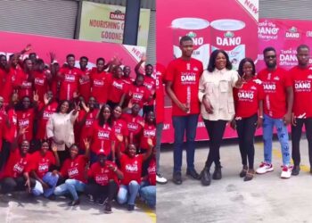 “Your dress sense is fire. You dress to fit every occasion perfectly” – Fan hails Funke Akindele as she visits Dano Milk factory (Video)