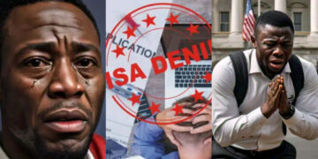 “me that use two hours cry for inside room after I used all my business money to process japa”  Man trends after mistakenly boarding bus to Ajah instead of Abule Egba, cries for hours after U.S. visa rejection.