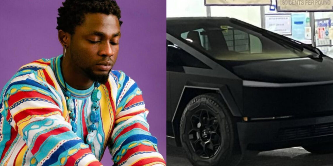 congratulations to Omah Lay has he  Ordered 2 of the Cyber Trucks, worth N561 Million Just after the news came that singer Davido ordered 1.