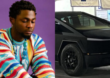 congratulations to Omah Lay has he  Ordered 2 of the Cyber Trucks, worth N561 Million Just after the news came that singer Davido ordered 1.