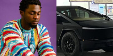 congratulations to Omah Lay has he  Ordered 2 of the Cyber Trucks, worth N561 Million Just after the news came that singer Davido ordered 1.