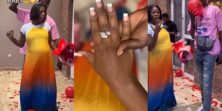 Congratulations to me I finally said YES to my Forever BABY Diamond – Lady celebrate joyfully, as she says yes to her boyfriend proposal